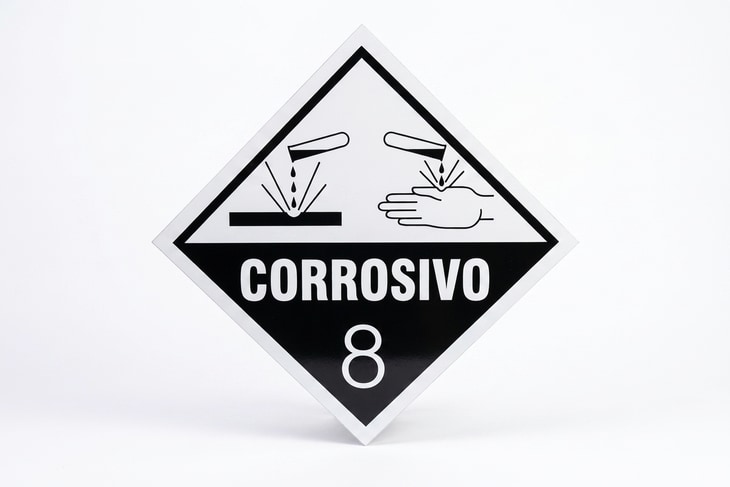 Placa Material Corrosivo | Braskit