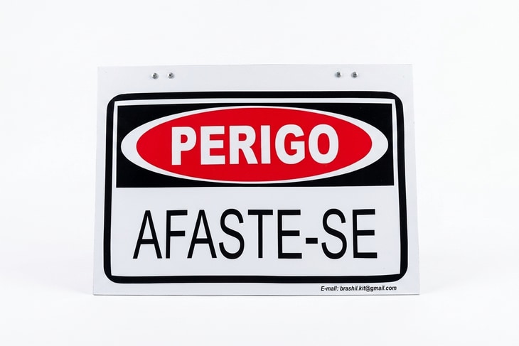 Placa Perigo | Braskit